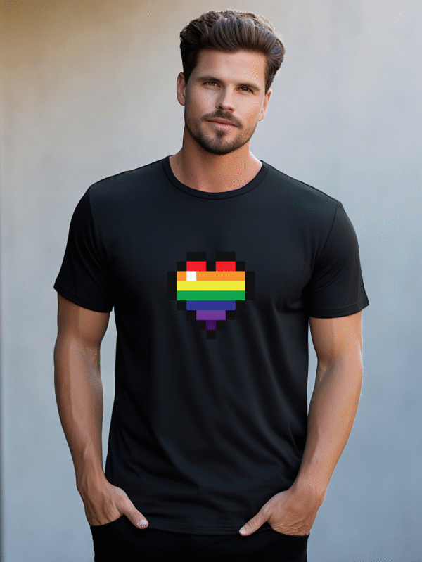 PIXEL LGBT BLACK<span> - </span>M